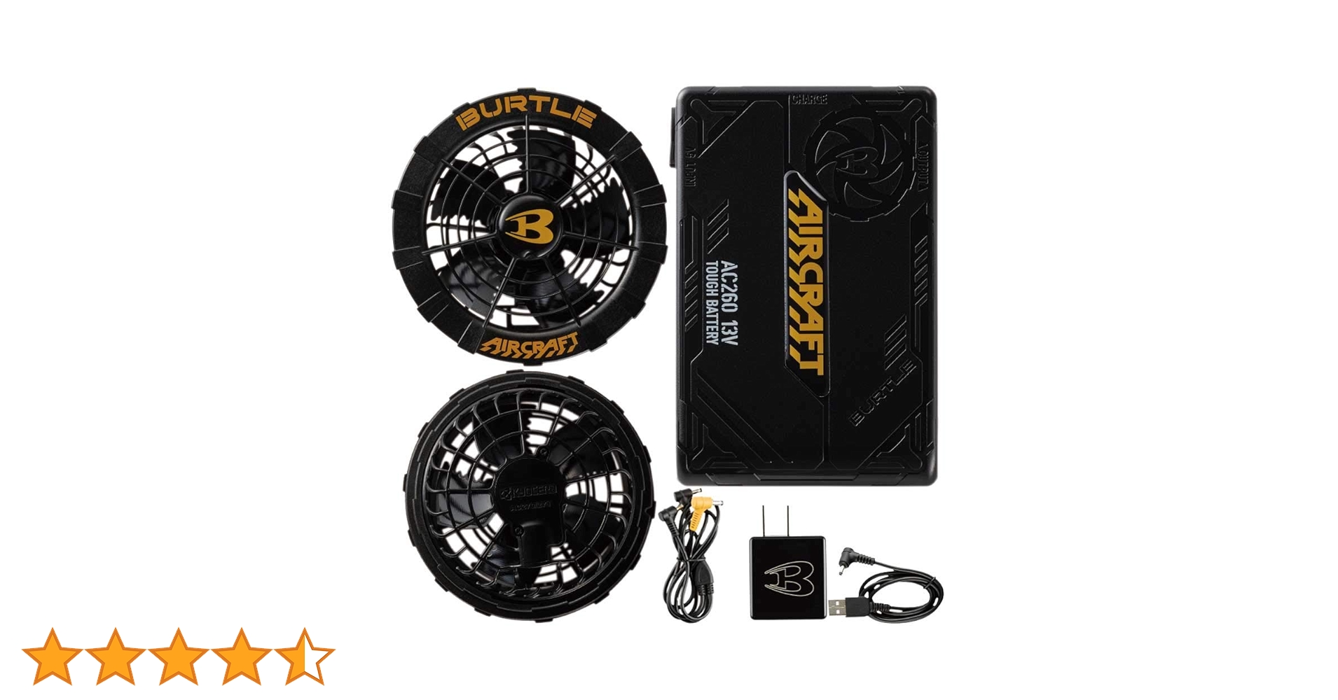 BURTLE 13V 空調服 バートル バッテリーファンセット AC260 BURTLE 空調服 バッテリー ファンセット 13V・AC260 Amazon.co